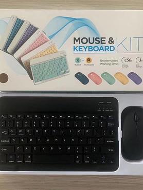 Ultra Thin Wireless Bluetooth Rechargable USB Keyboard and Mouse Combo